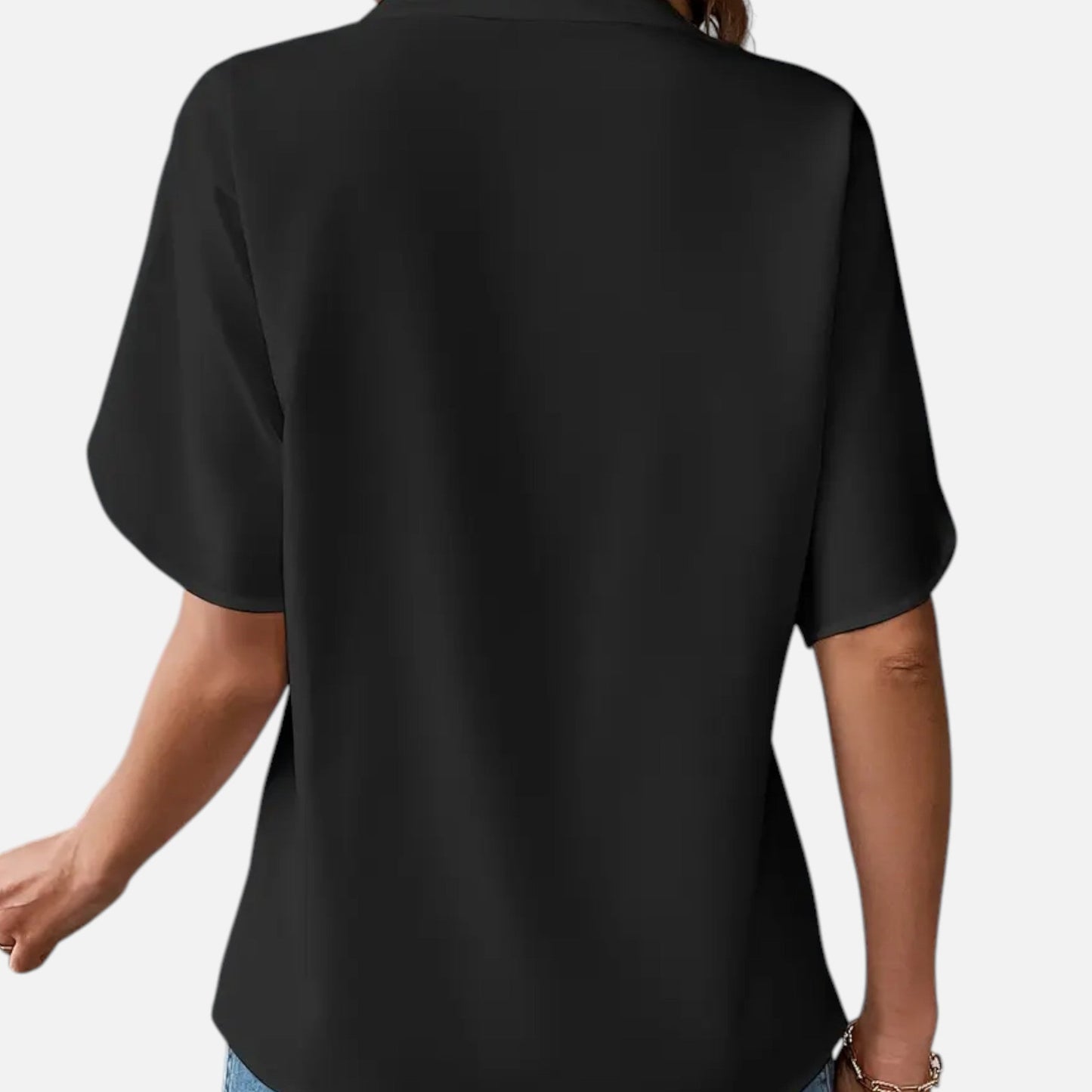 Maison Avenoire | Blouse Femme Col Fendu Élégance Intemporelle