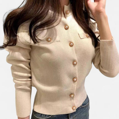 Maison Avenoire | Cardigan Femme Maille Slim Élégance Classique