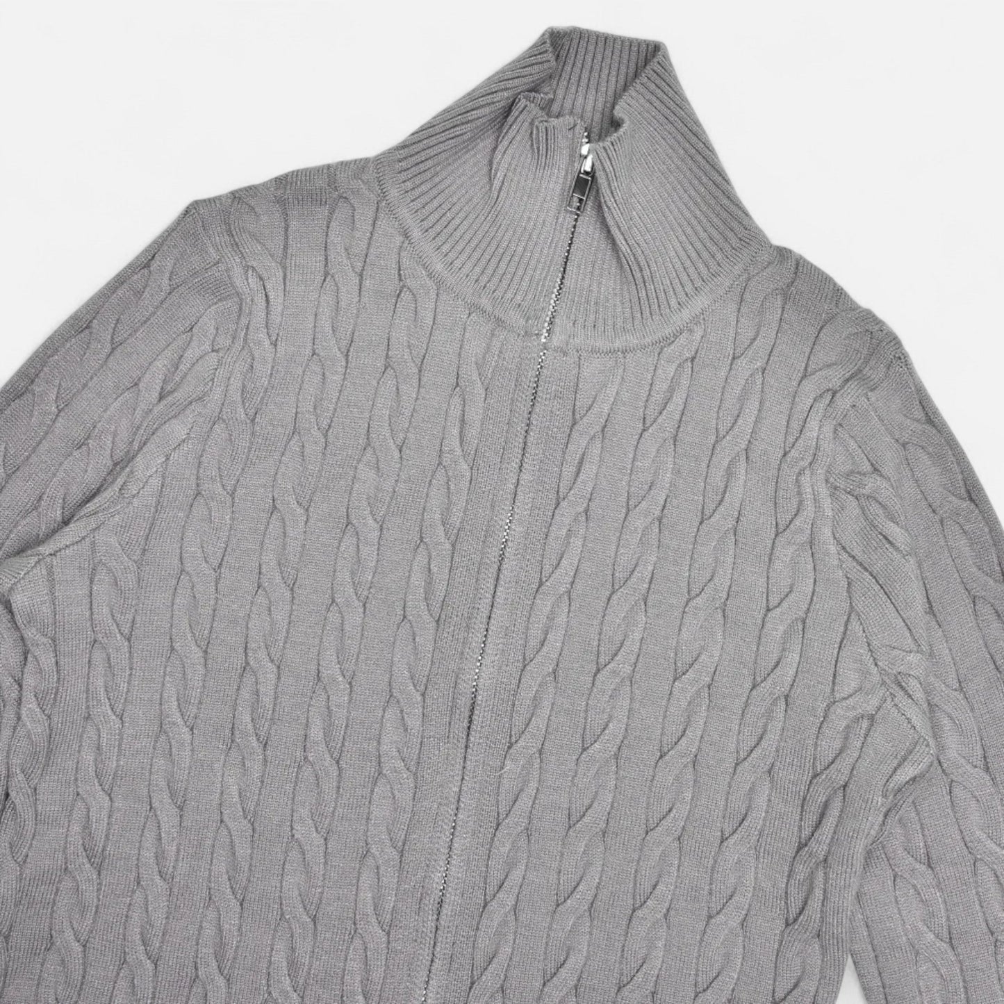 Maison Avenoire | Cardigan Femme Col Roulé Zippé Élégant