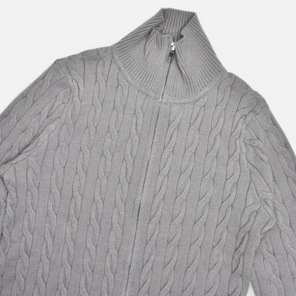 Maison Avenoire | Cardigan Femme Col Roulé Zippé Élégant