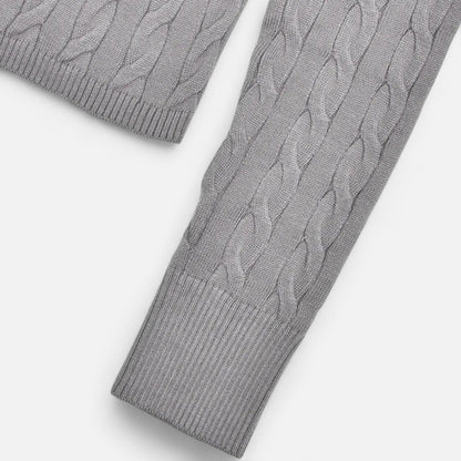 Maison Avenoire | Cardigan Femme Col Roulé Zippé Élégant