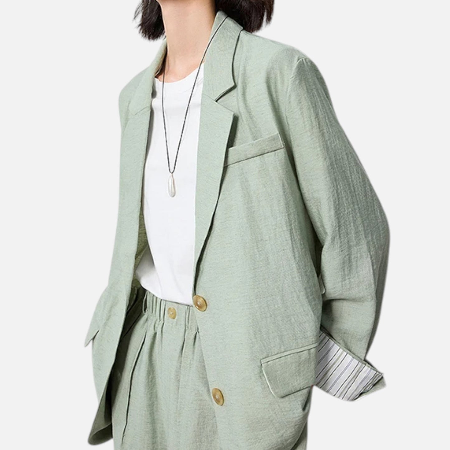 Maison Avenoire | Blazer Femme Lin Élégance Classique