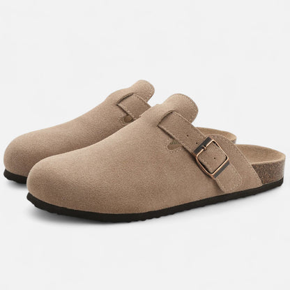 Maison Avenoire | Mules Femme Daim Semelle Liège Classiques