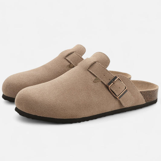 Maison Avenoire | Mules Femme Daim Semelle Liège Classiques