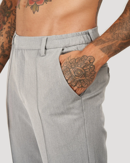 Pantalon de Costume Homme en Tailleur Capri [Tissu Premium]