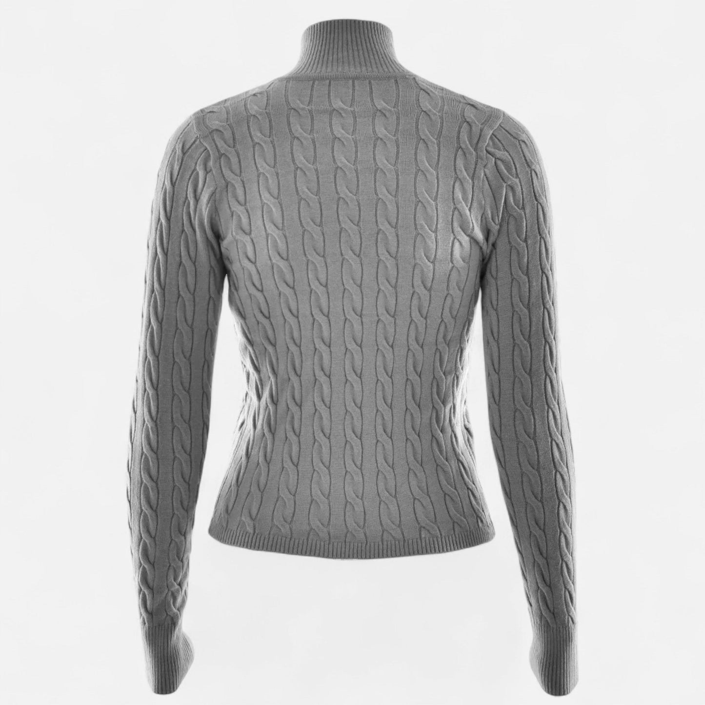 Maison Avenoire | Cardigan Femme Col Roulé Zippé Élégant