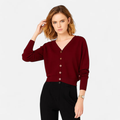 Maison Avenoire | Cardigan Femme Maille Col V Intemporel