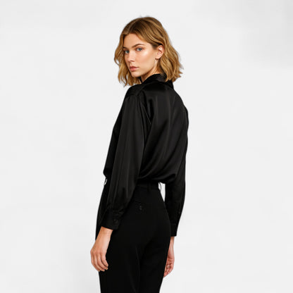 Maison Avenoire | Chemise Femme Slim Satin Héritage Classique