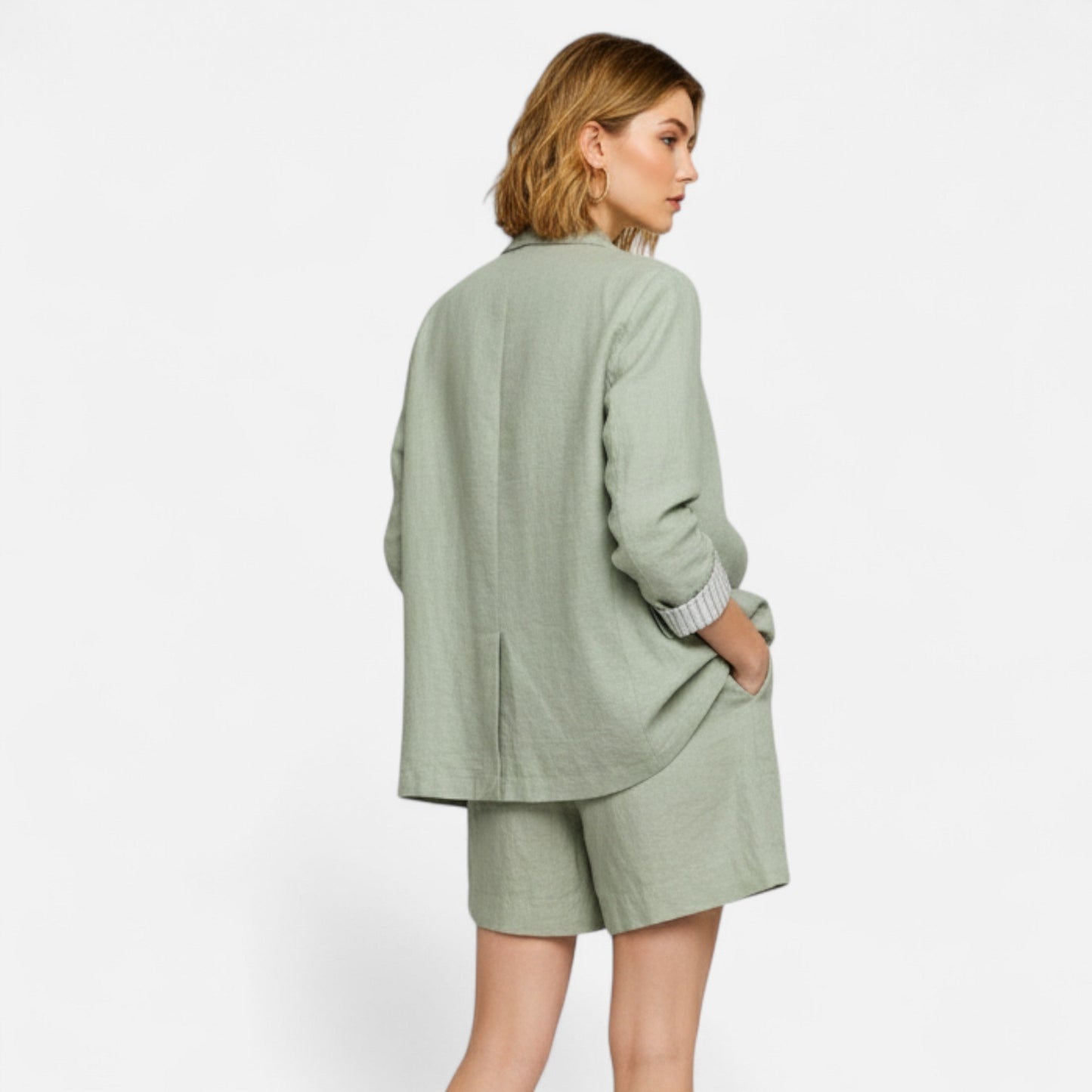 Maison Avenoire | Blazer Femme Lin Élégance Classique