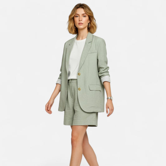 Maison Avenoire | Blazer Femme Lin Élégance Classique