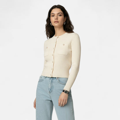 Maison Avenoire | Cardigan Femme Maille Slim Élégance Classique