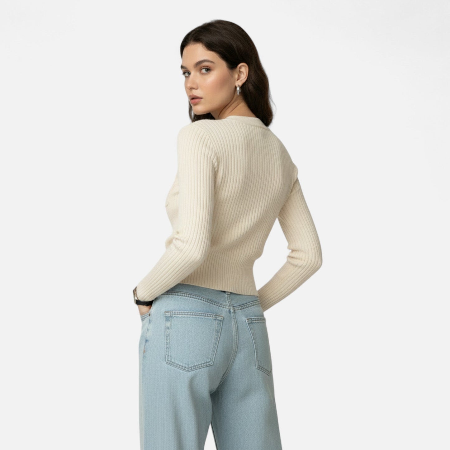 Maison Avenoire | Cardigan Femme Maille Slim Élégance Classique