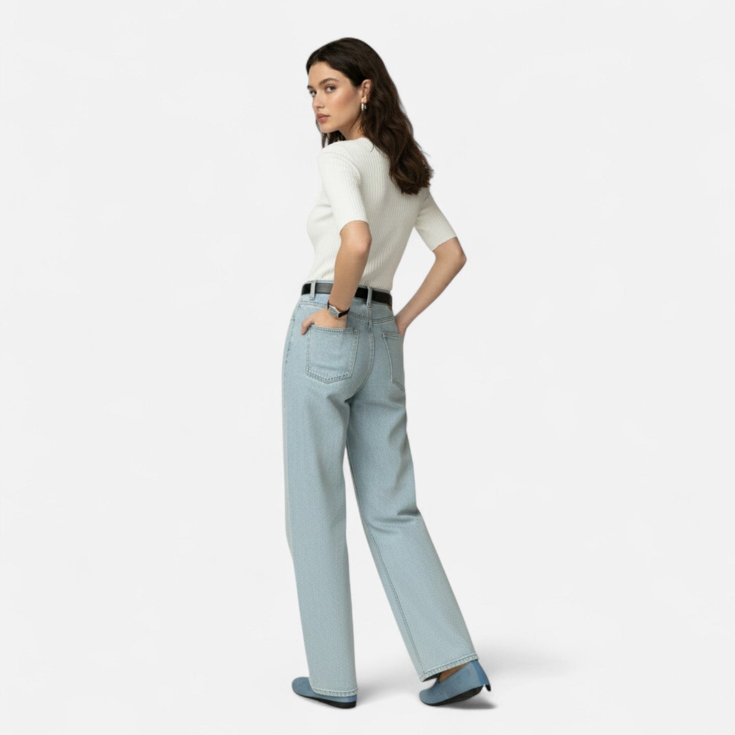 Maison Avenoire | Ballerines Femme Maille Bout Rond Élégantes