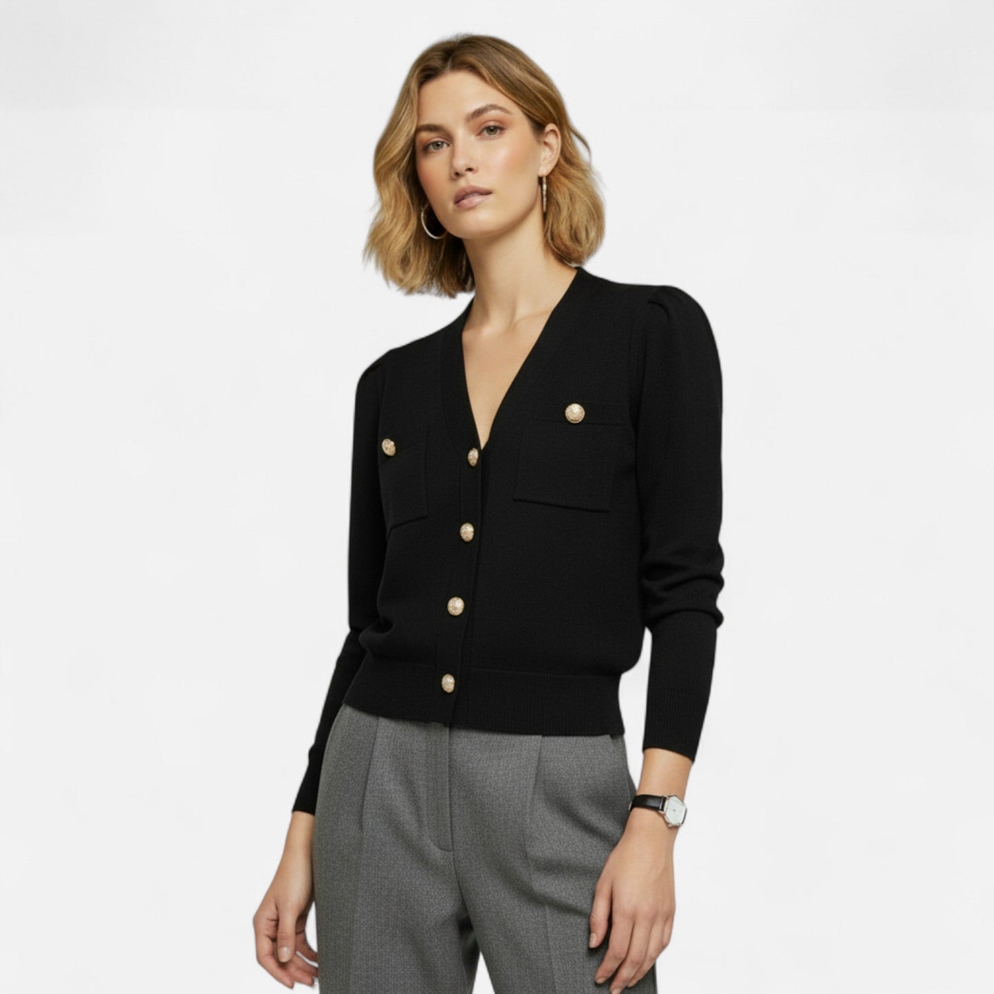Maison Avenoire | Cardigan Femme Maille Slim Élégance Classique