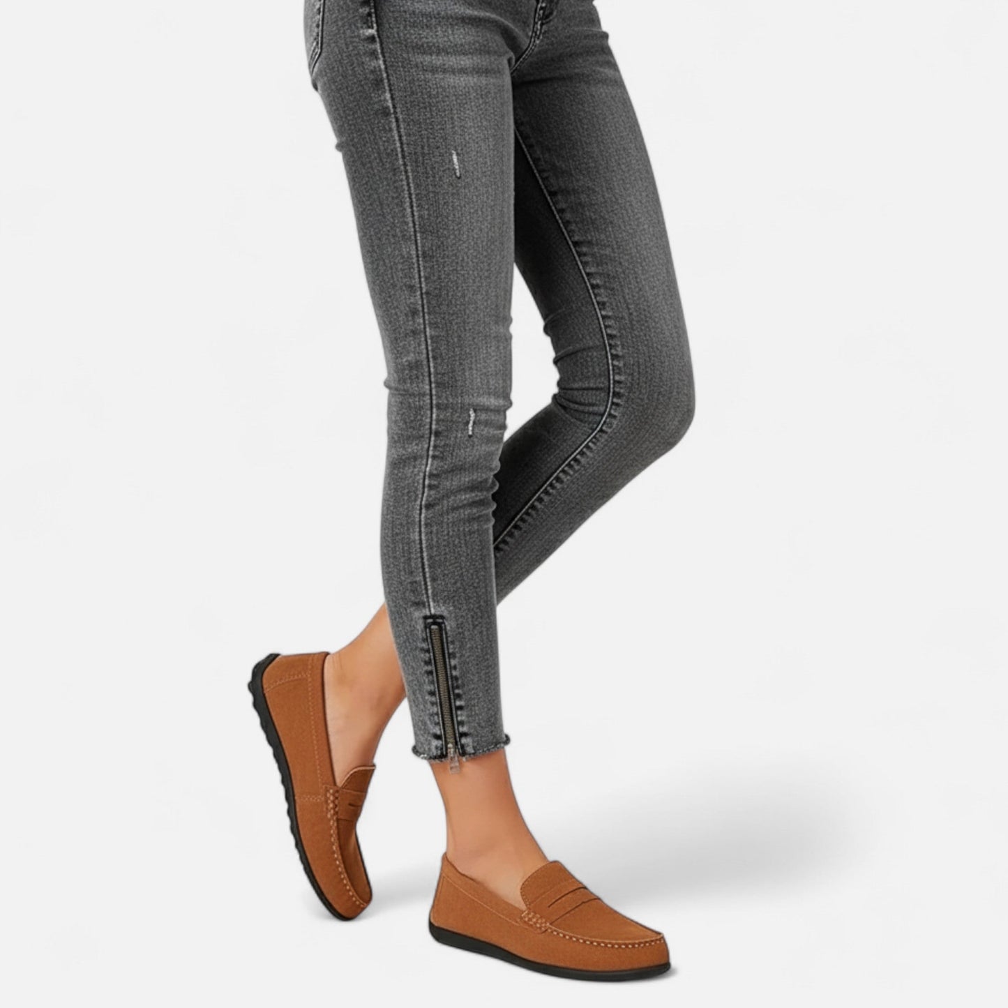 Maison Avenoire | Mocassins Femme Daim Élégance Intemporelle