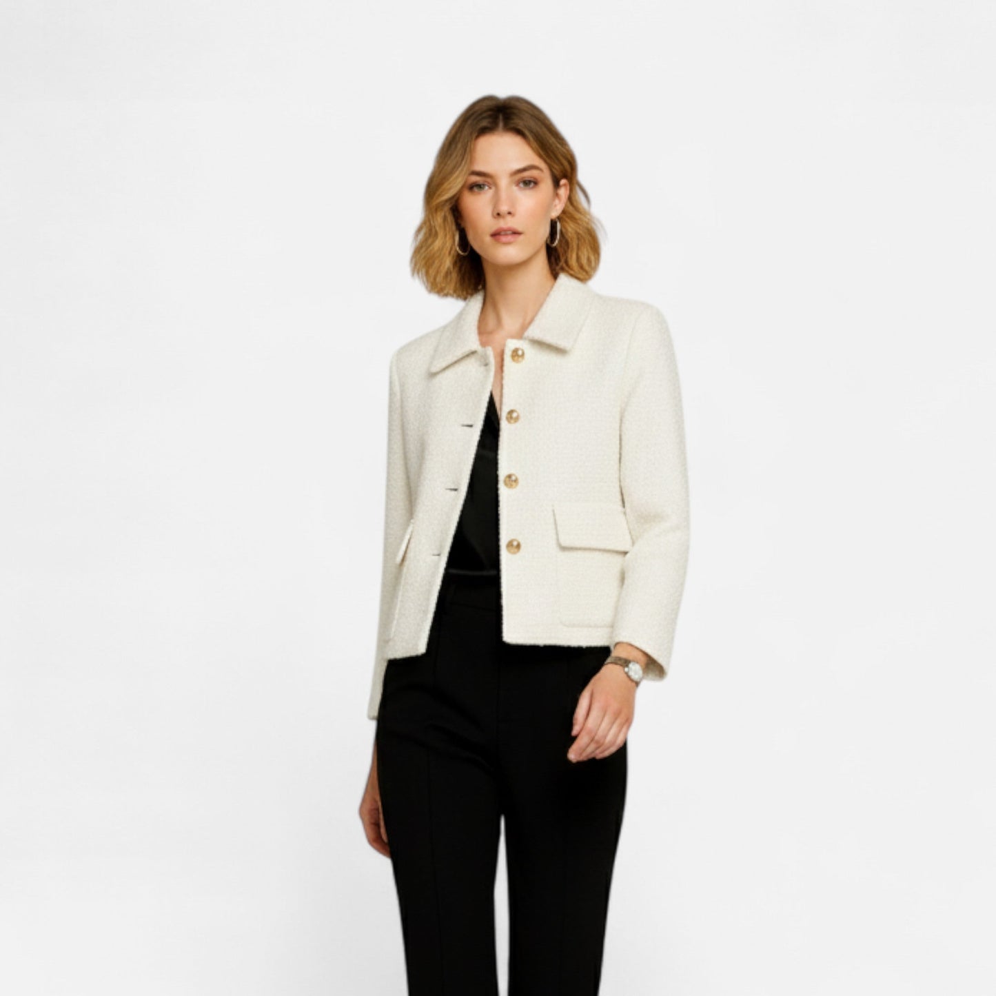 Maison Avenoire | Veste Femme Tweed Courte Élégance Classique