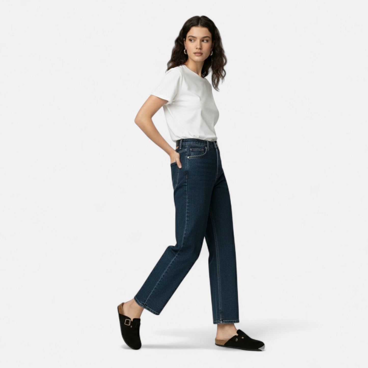 Maison Avenoire | Mules Femme Daim Semelle Liège Classiques