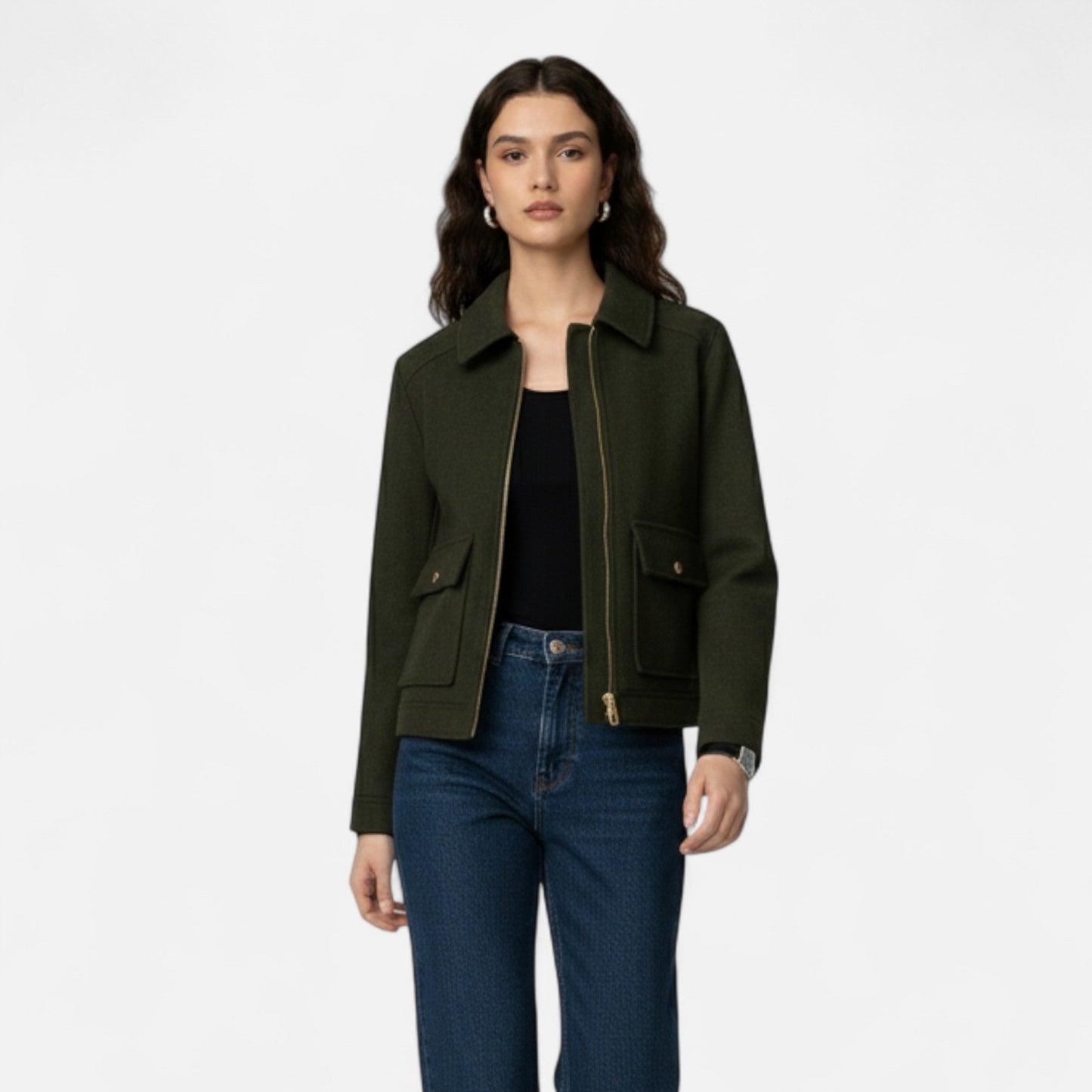 Maison Avenoire | Veste Femme Zippée Élégance Hivernale