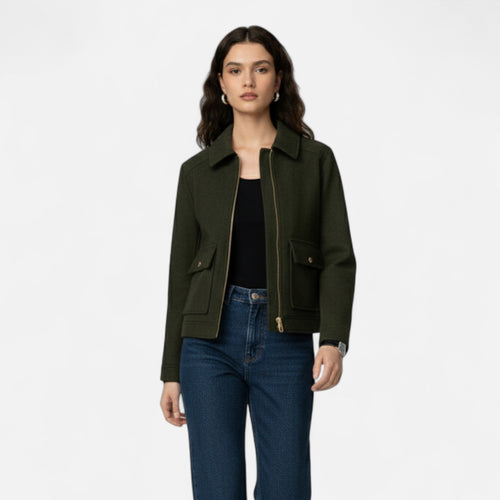 Maison Avenoire | Veste Femme Zippée Élégance Hivernale