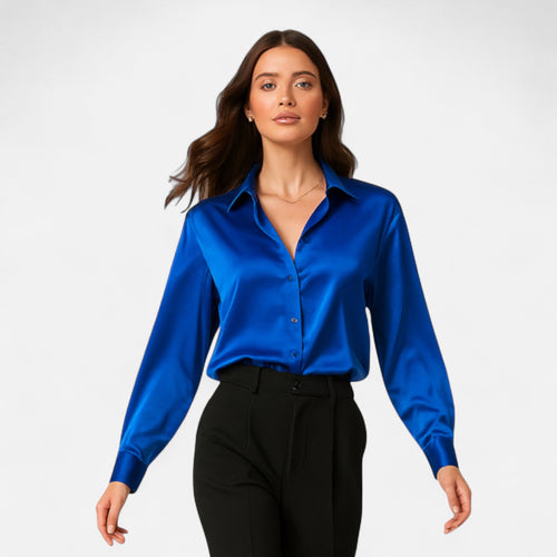 Maison Avenoire | Chemise Femme Slim Satin Héritage Classique
