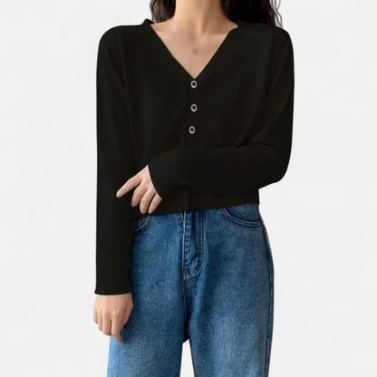 Maison Avenoire | Cardigan Femme Maille Col V Intemporel