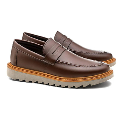 Mocassin Homme à Semelle Crantée – Style, Légèreté et Confort