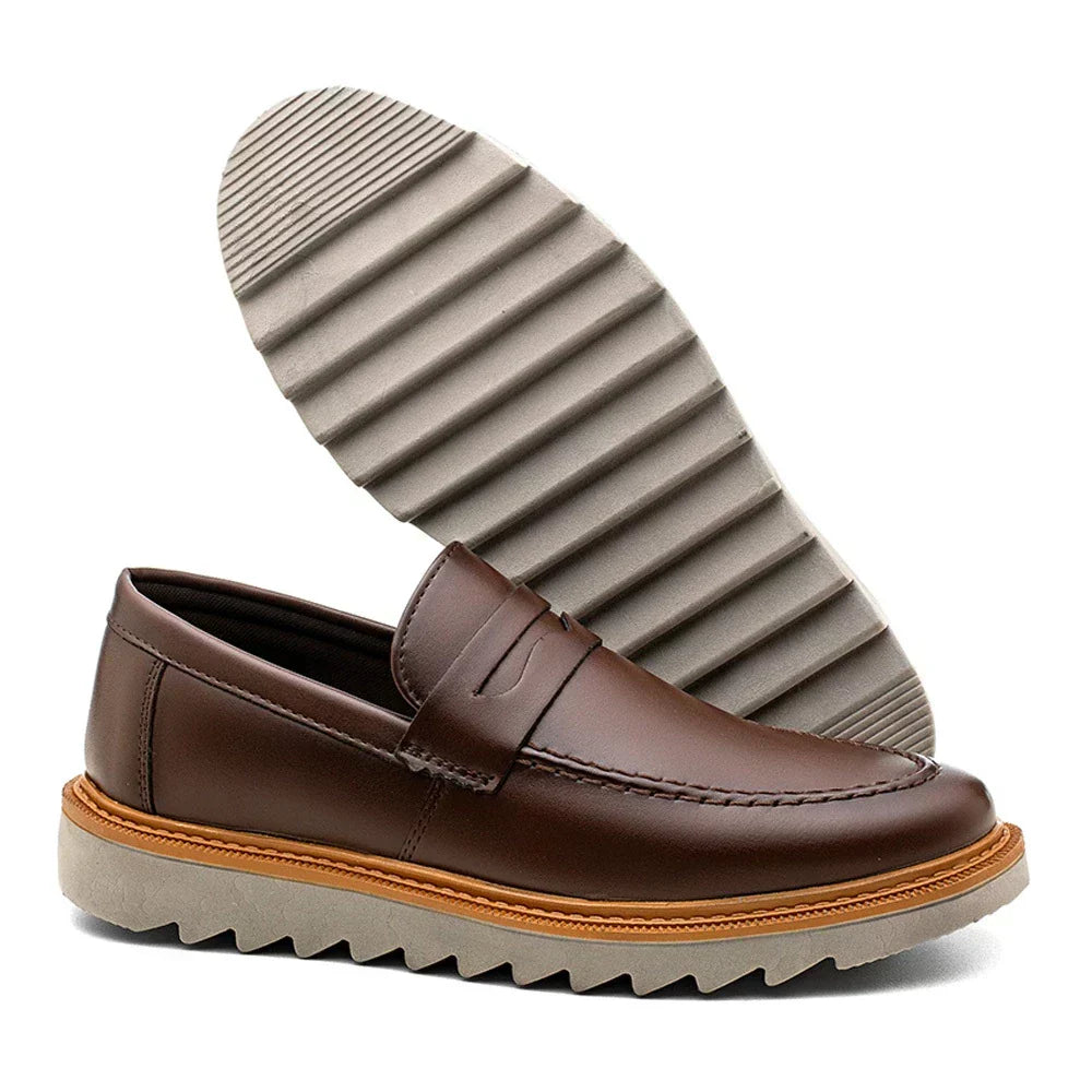 Mocassin Homme à Semelle Crantée – Style, Légèreté et Confort