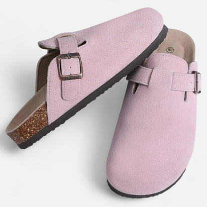 Maison Avenoire | Mules Femme Daim Semelle Liège Classiques