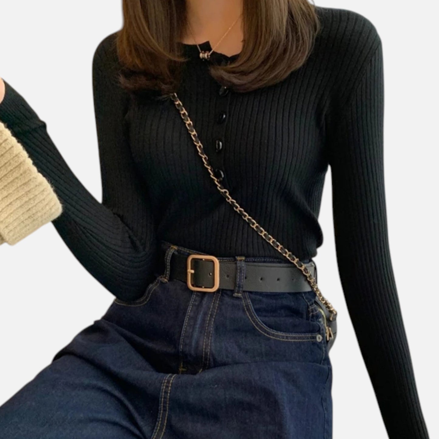 Maison Avenoire | Pull Femme Maille Col Rond Intemporel