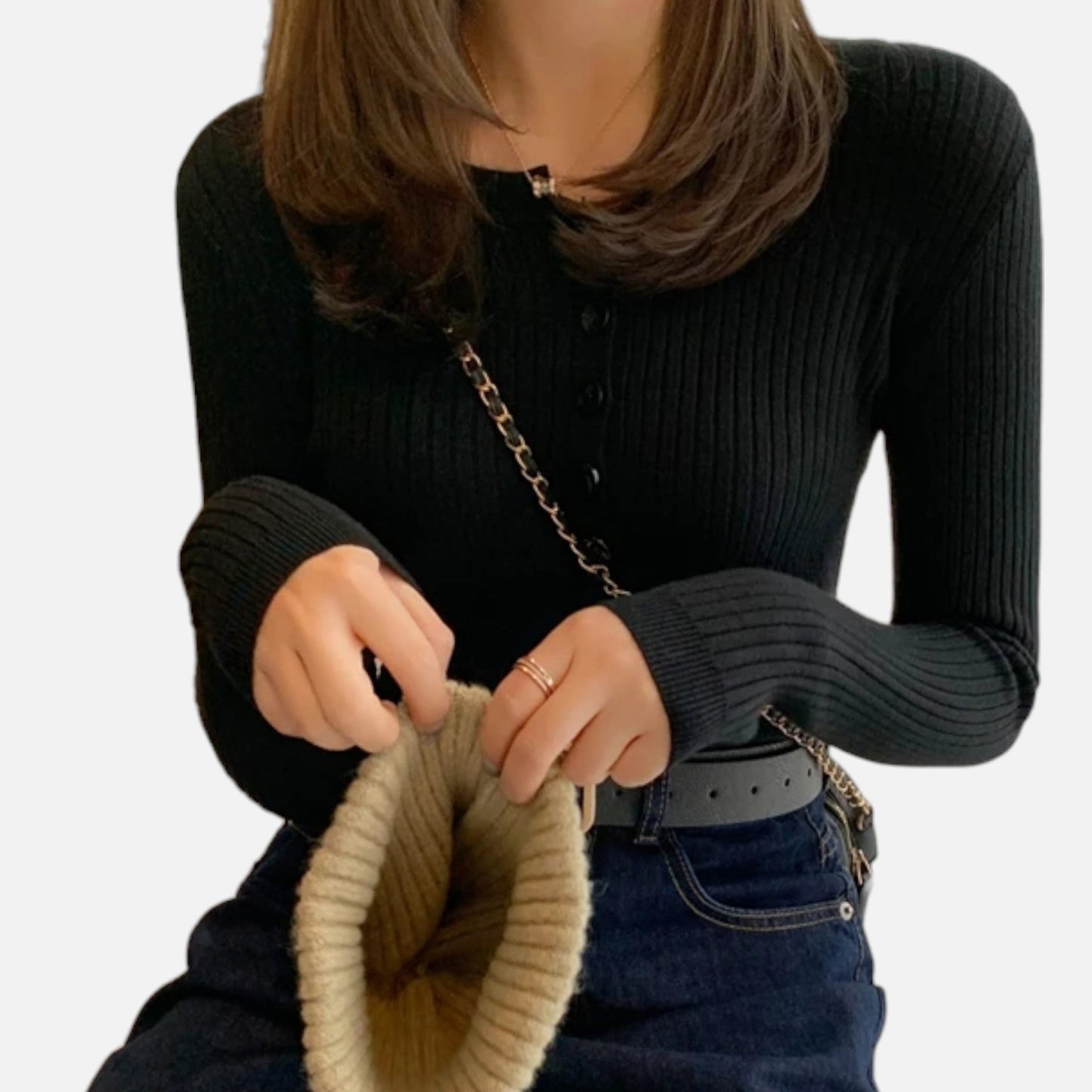 Maison Avenoire | Pull Femme Maille Col Rond Intemporel