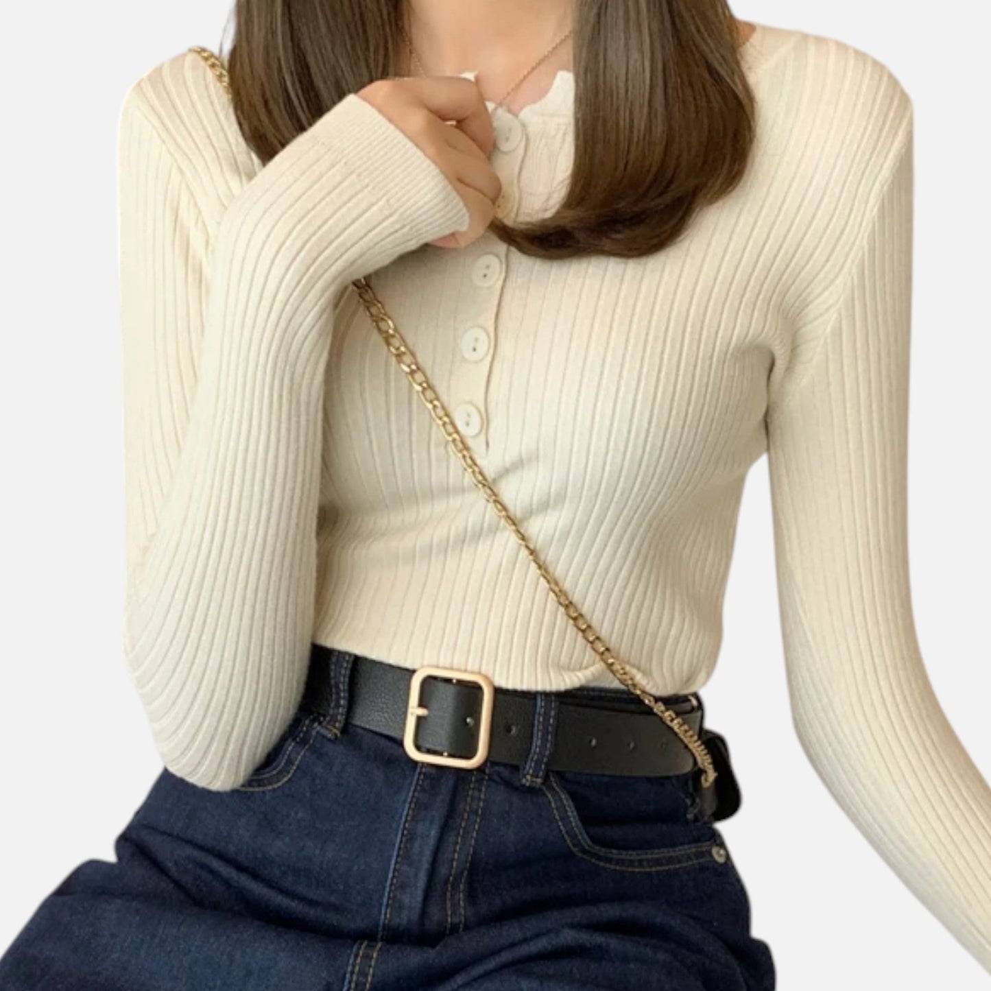 Maison Avenoire | Pull Femme Maille Col Rond Intemporel