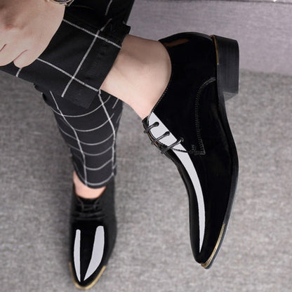 Chaussure Homme en Cuir Verni