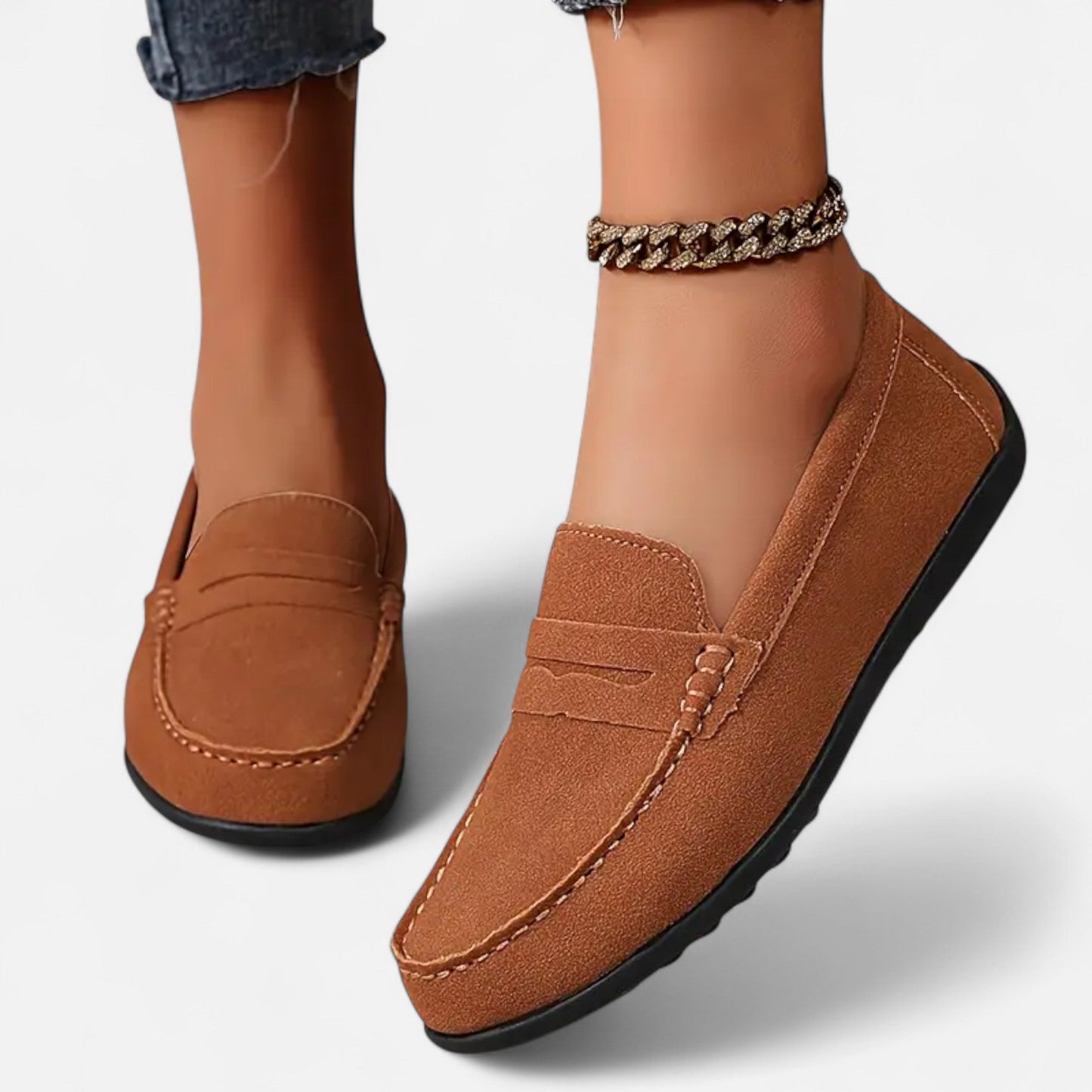 Maison Avenoire | Mocassins Femme Daim Élégance Intemporelle