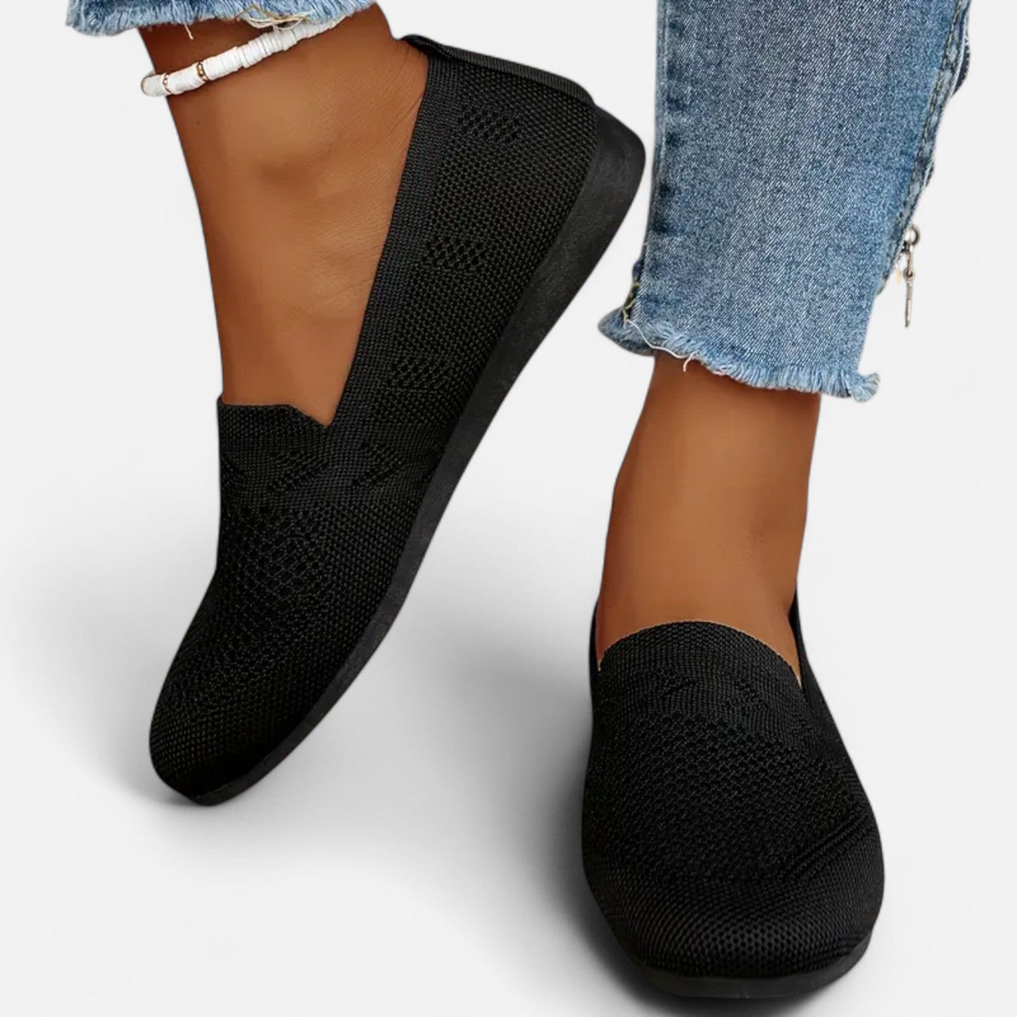 Maison Avenoire | Ballerines Femme Maille Bout Rond Élégantes