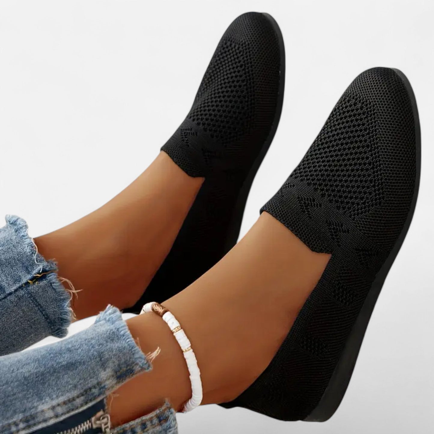 Maison Avenoire | Ballerines Femme Maille Bout Rond Élégantes