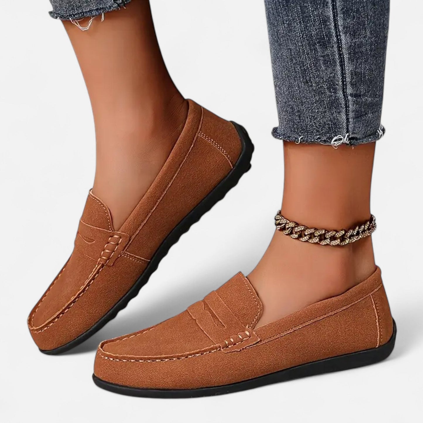 Maison Avenoire | Mocassins Femme Daim Élégance Intemporelle