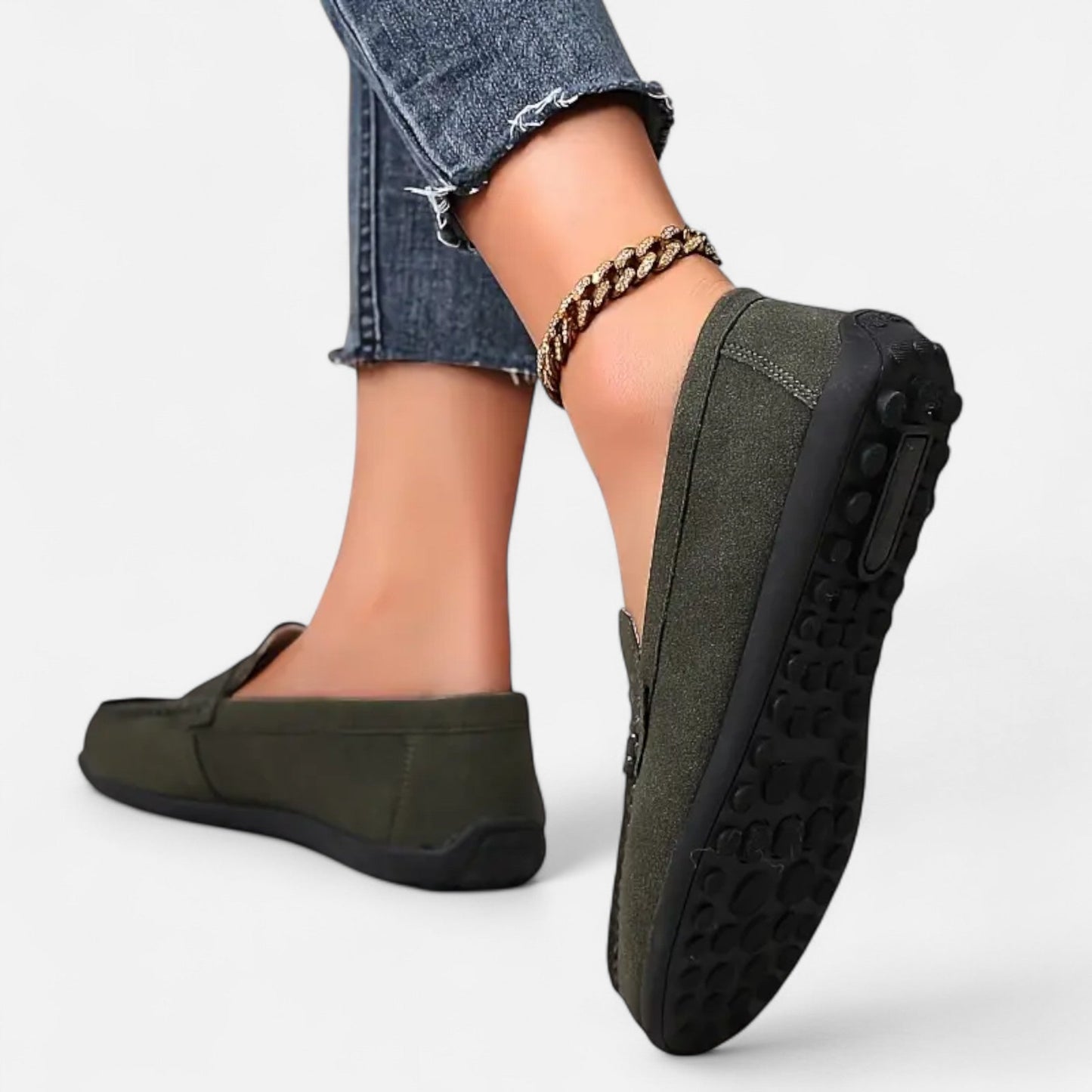 Maison Avenoire | Mocassins Femme Daim Élégance Intemporelle