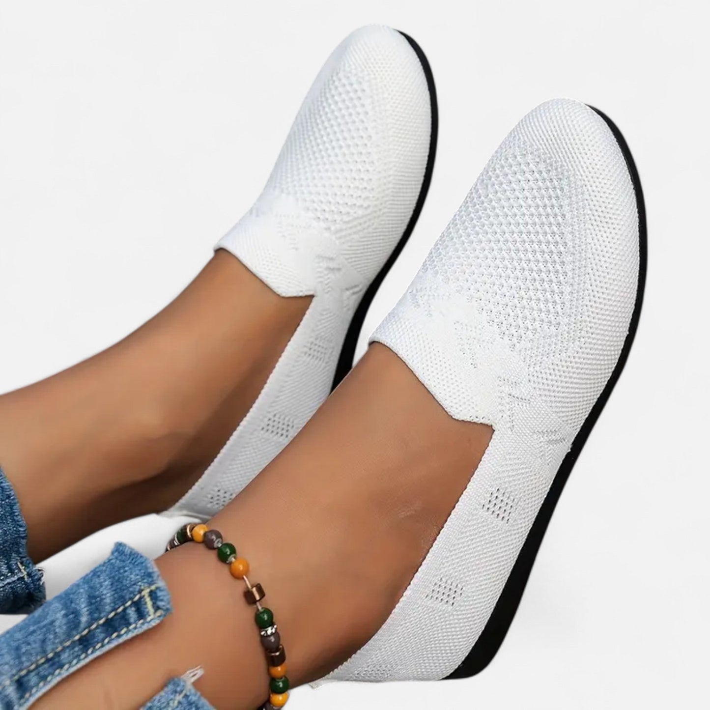 Maison Avenoire | Ballerines Femme Maille Bout Rond Élégantes