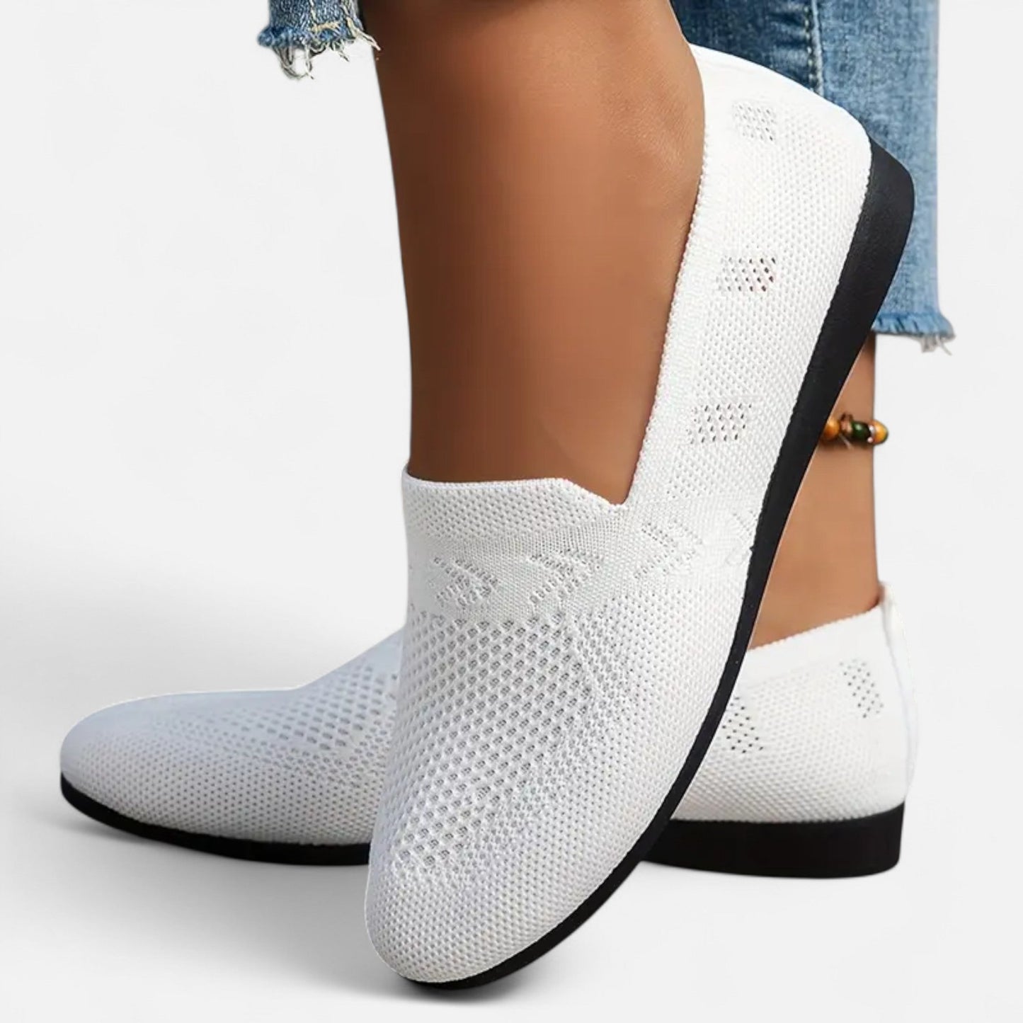 Maison Avenoire | Ballerines Femme Maille Bout Rond Élégantes