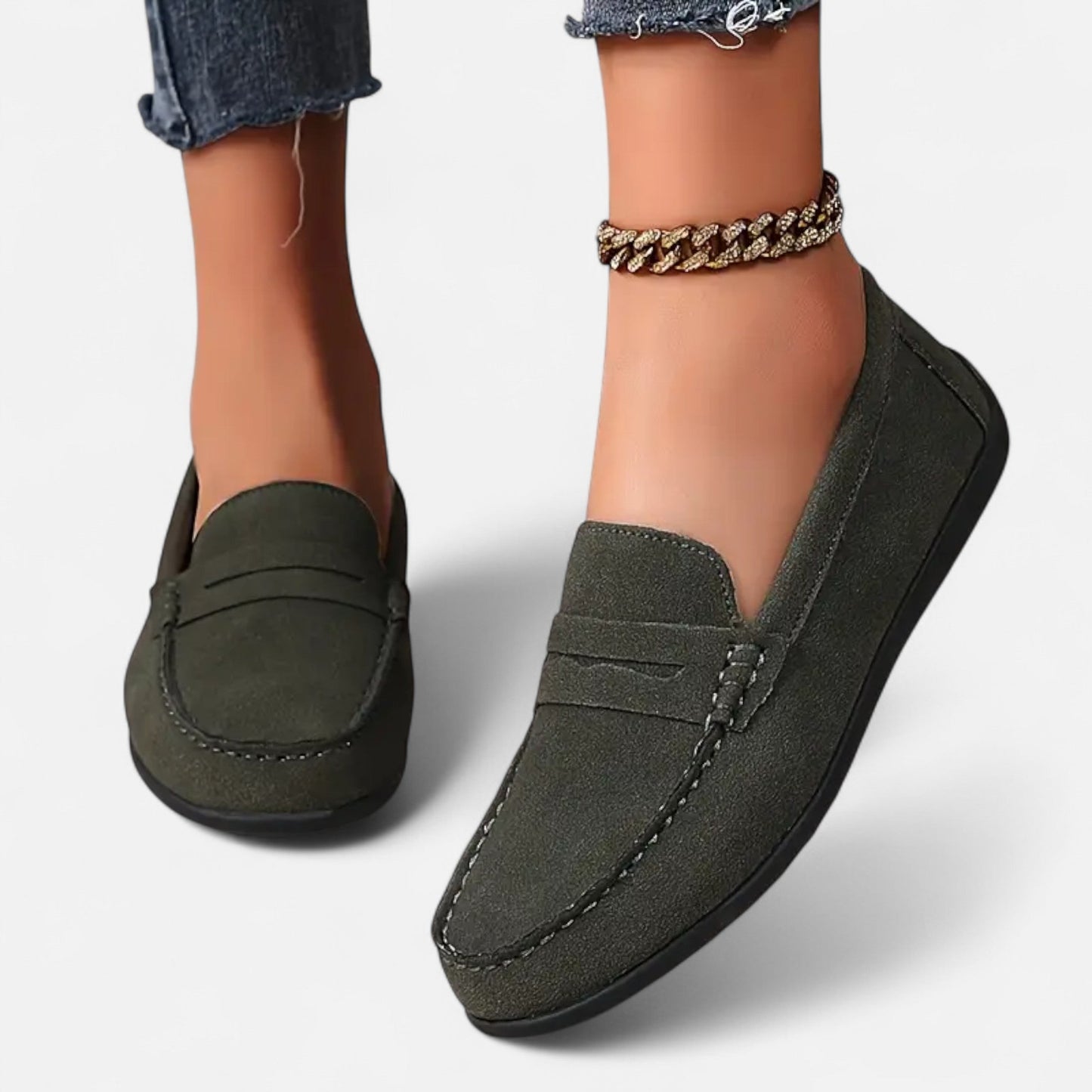 Maison Avenoire | Mocassins Femme Daim Élégance Intemporelle