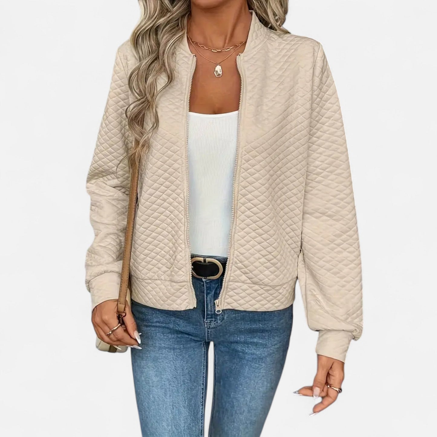 Maison Avenoire | Veste Femme Matelassée Zippée Élégante