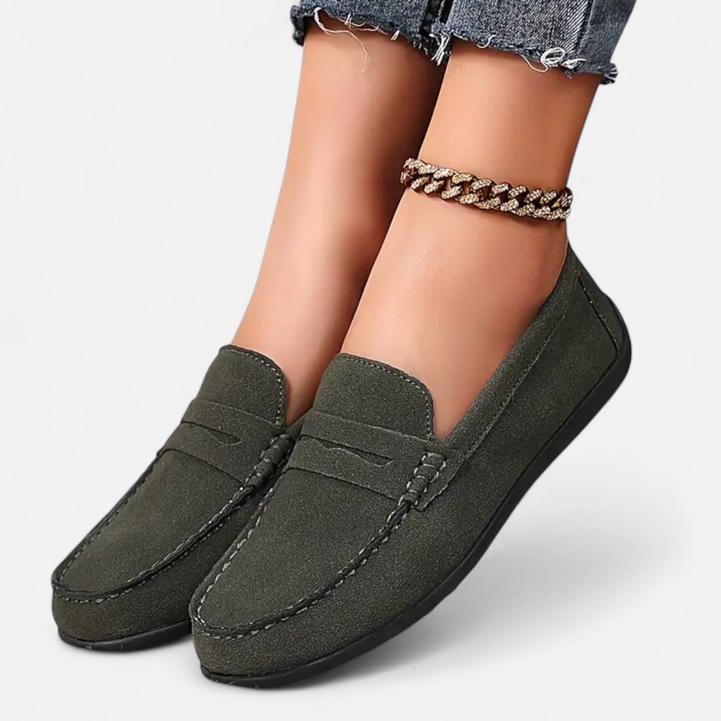 Maison Avenoire | Mocassins Femme Daim Élégance Intemporelle