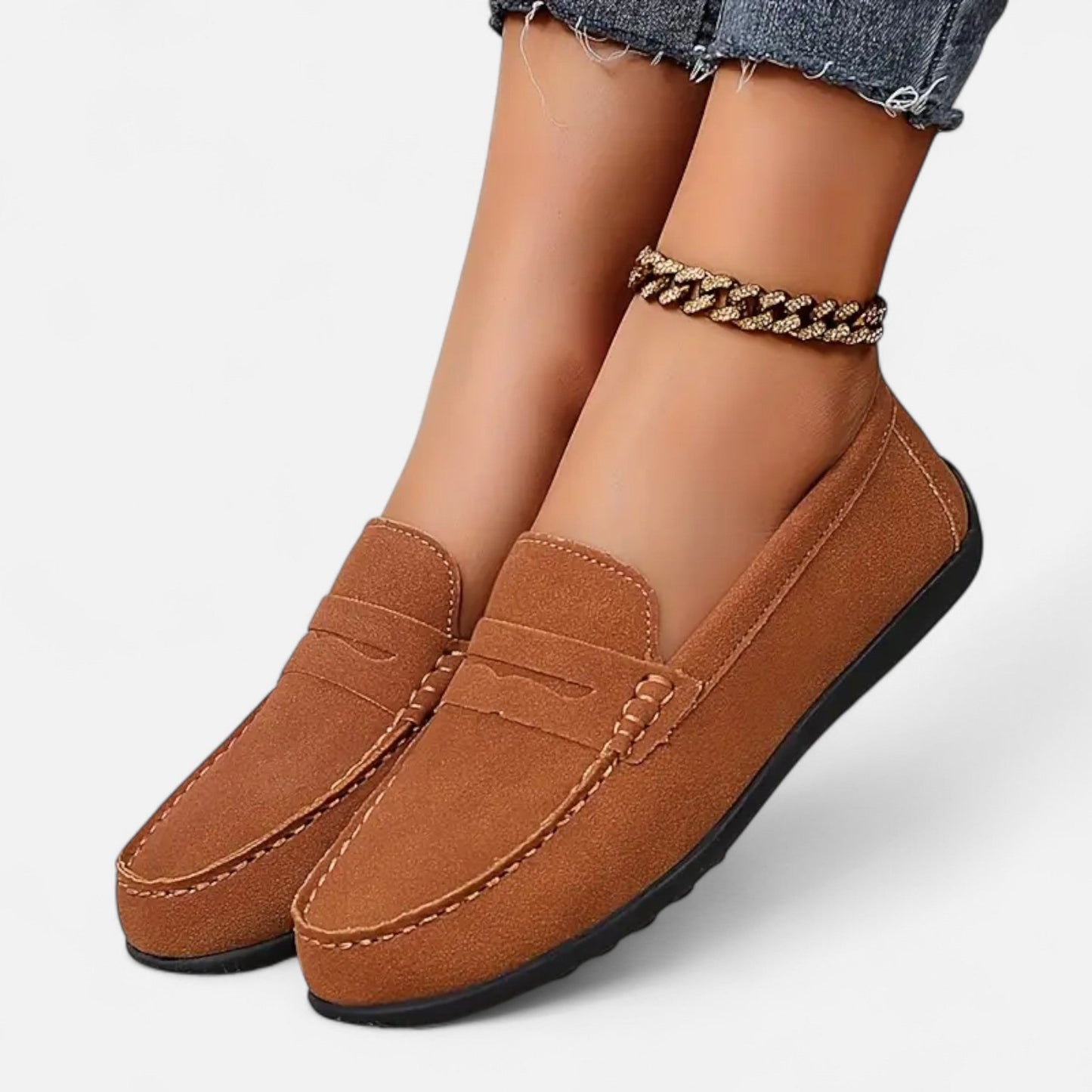 Maison Avenoire | Mocassins Femme Daim Élégance Intemporelle
