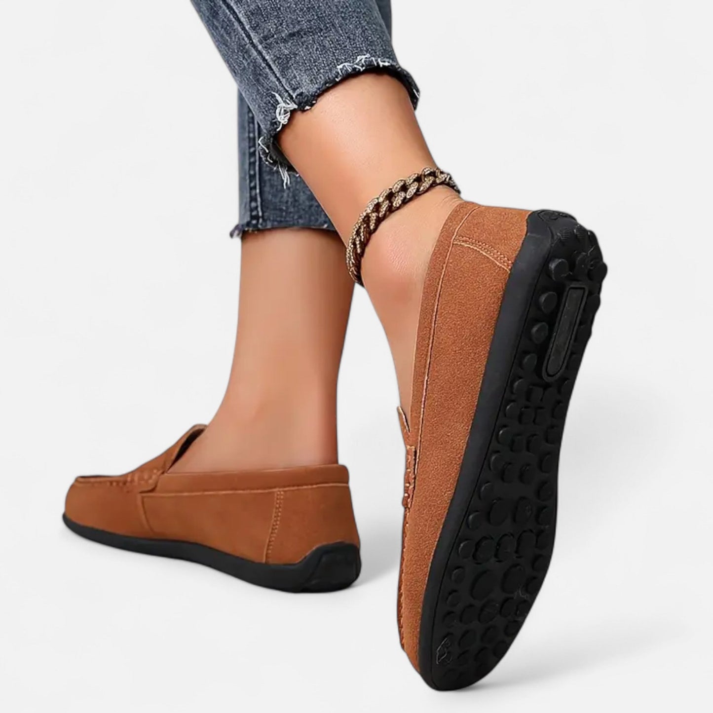 Maison Avenoire | Mocassins Femme Daim Élégance Intemporelle