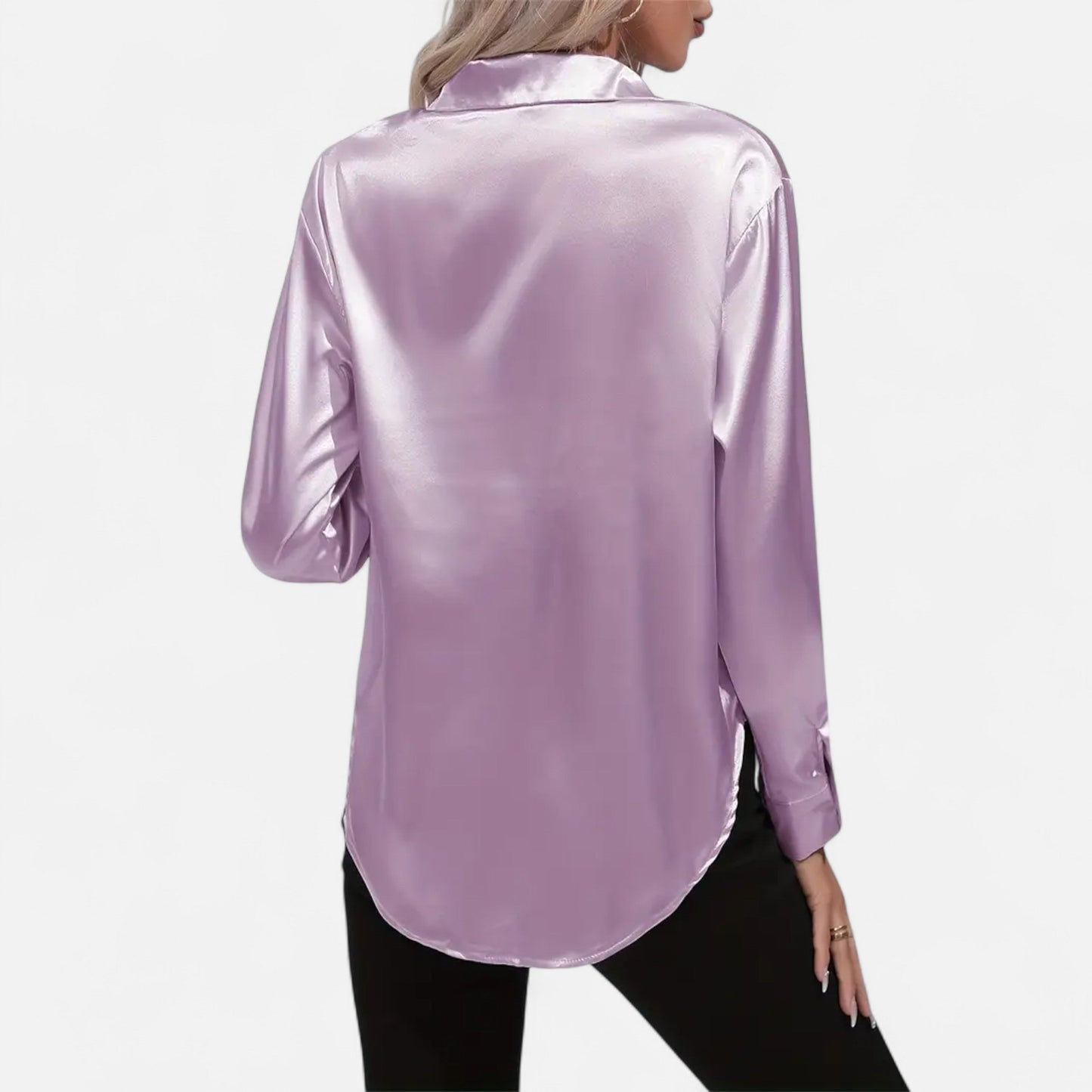 Maison Avenoire | Chemise Femme Satin Col Tailleur