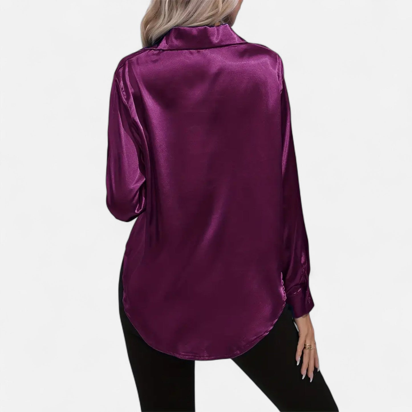 Maison Avenoire | Chemise Femme Satin Col Tailleur