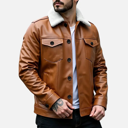 Veste en Cuir pour Homme Bellvian - BL113